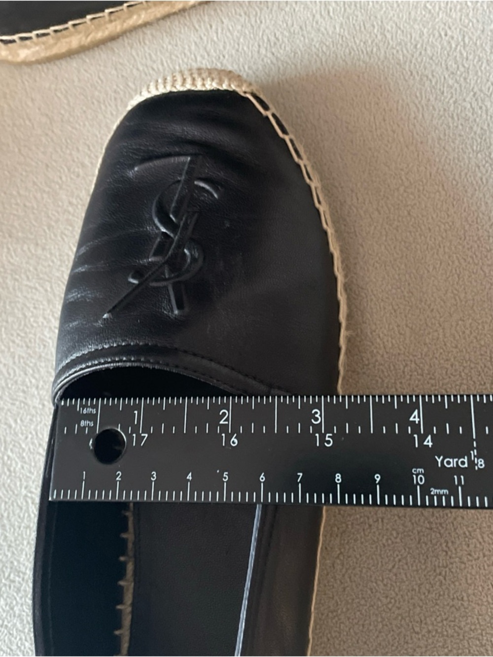 YSL Saint Laurent Flats Made In Spain Leather Size 7.5 Bag Is Included - Picture 11 of 11